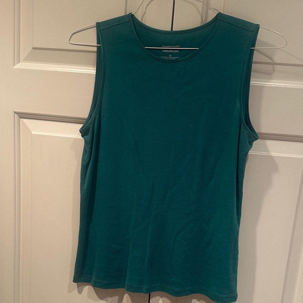 Christopher & Banks Teal Sleeveless Tank Top
